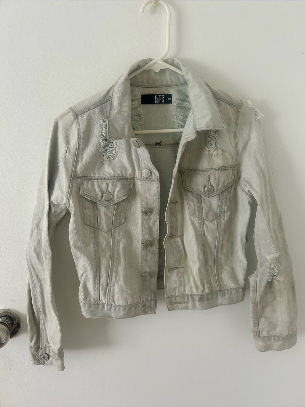Vintage Distressed Denim Jacket